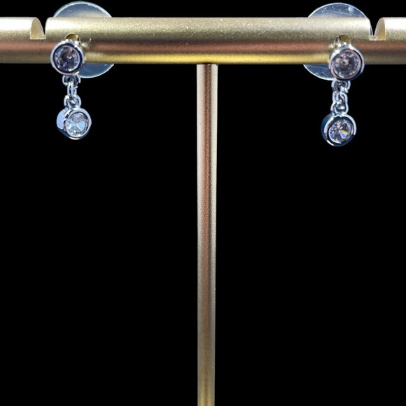 Swarovski Crystal Y Necklace Earring Set NWOT Bridal Glam Elegant Jewelry Gift - Picture 11 of 14